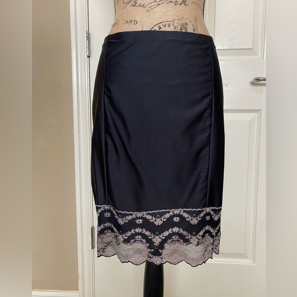 Blue Medusa slip skirt